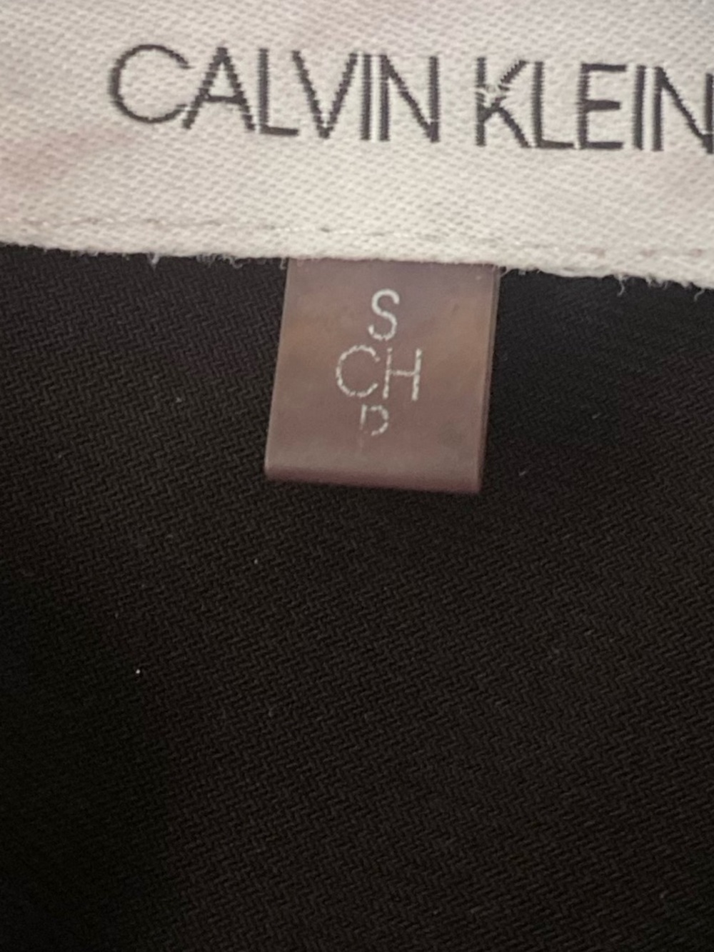 Calvin Klein Black Sheer-Sleeve Blouse - Picture 2 of 4